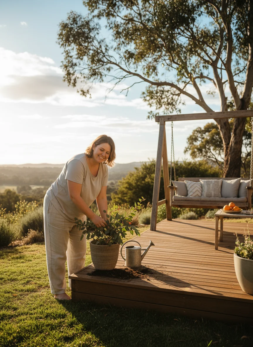 Patient walking with support during recovery, showing gradual return to activity