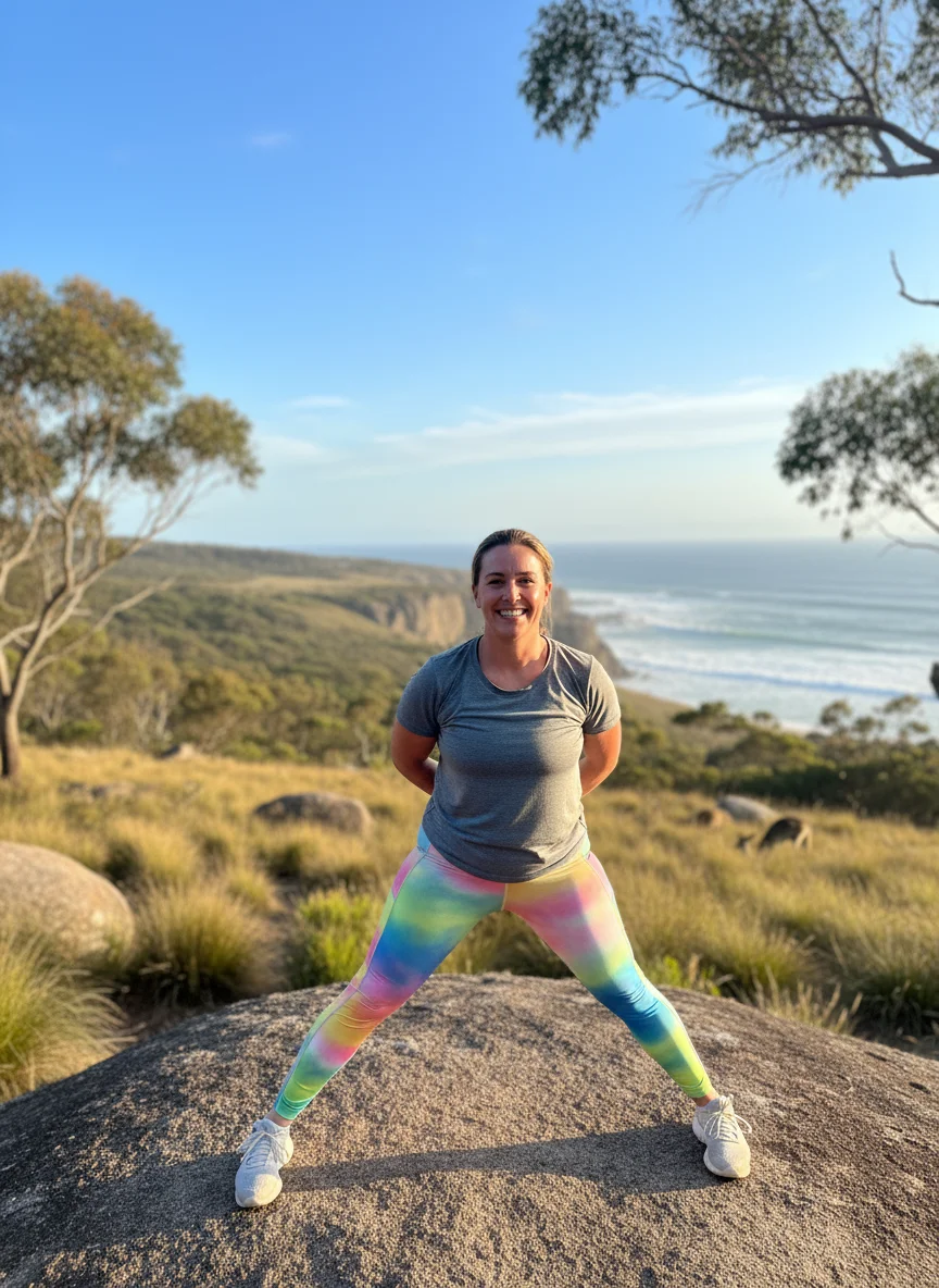 Patient exercising and maintaining healthy lifestyle during later recovery phase